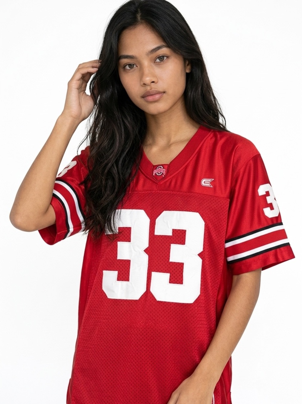 COLOSSEUM | OHIO STATE Red Athletic Jersey White 33 Youth Size 16-18
